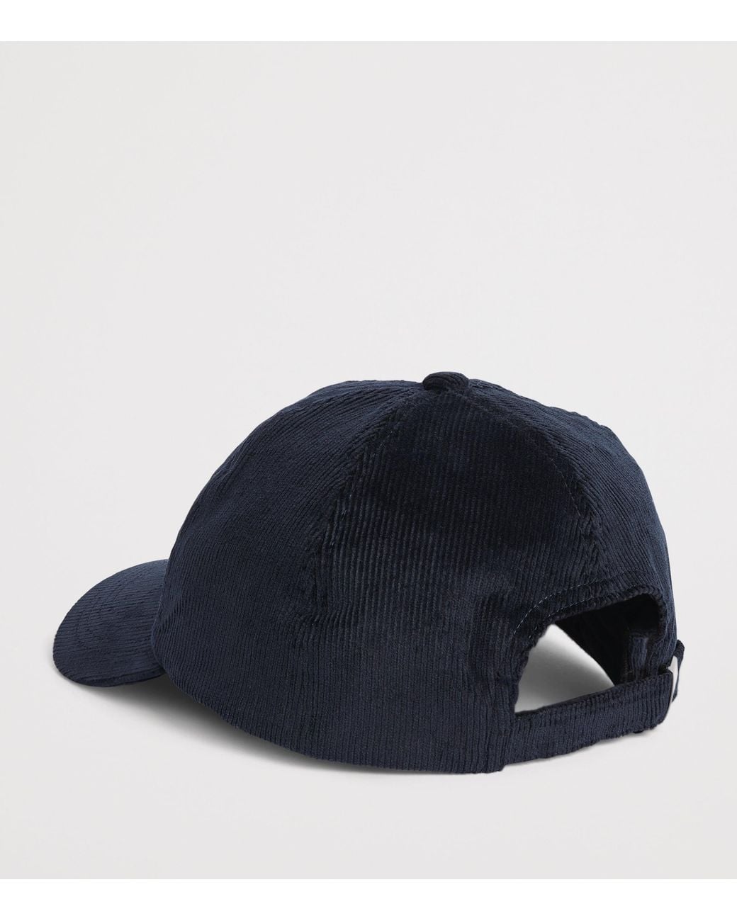 Sunspel Blue Corduroy Cap for men
