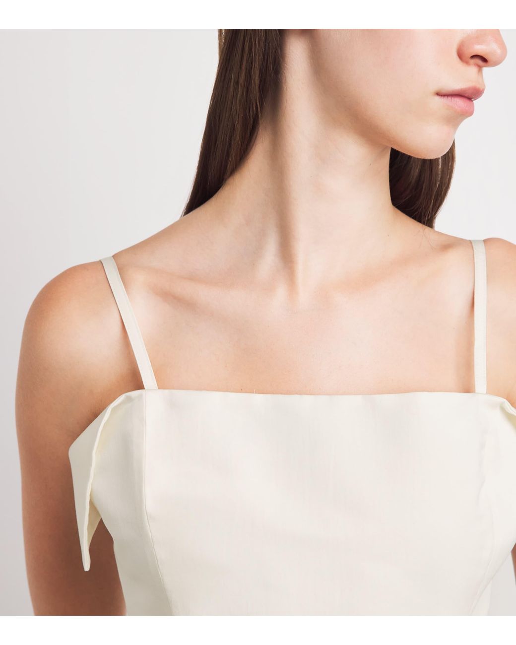 FFORME White Cotton-Silk Neneh Maxi Dress