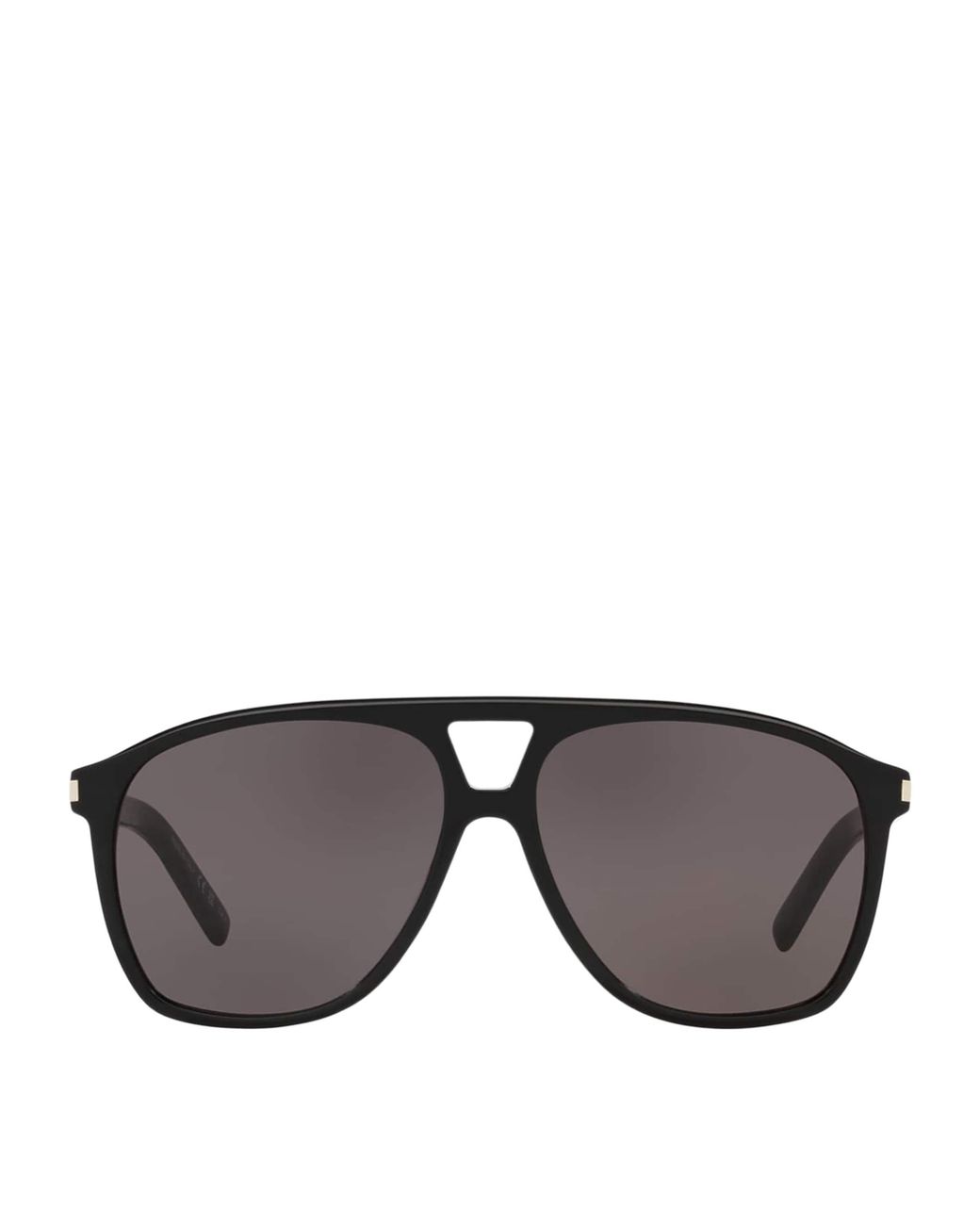 Saint Laurent Gray Sl 596 Dune Rectangular Sunglasses