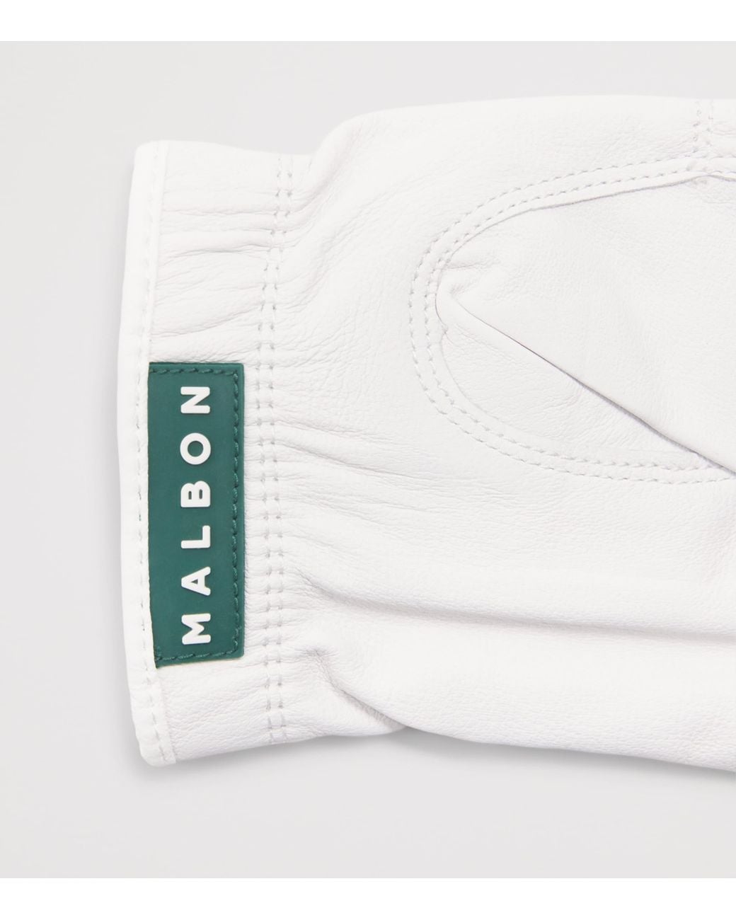 Malbon White Cabretta Leather Buckets Golf Glove for men