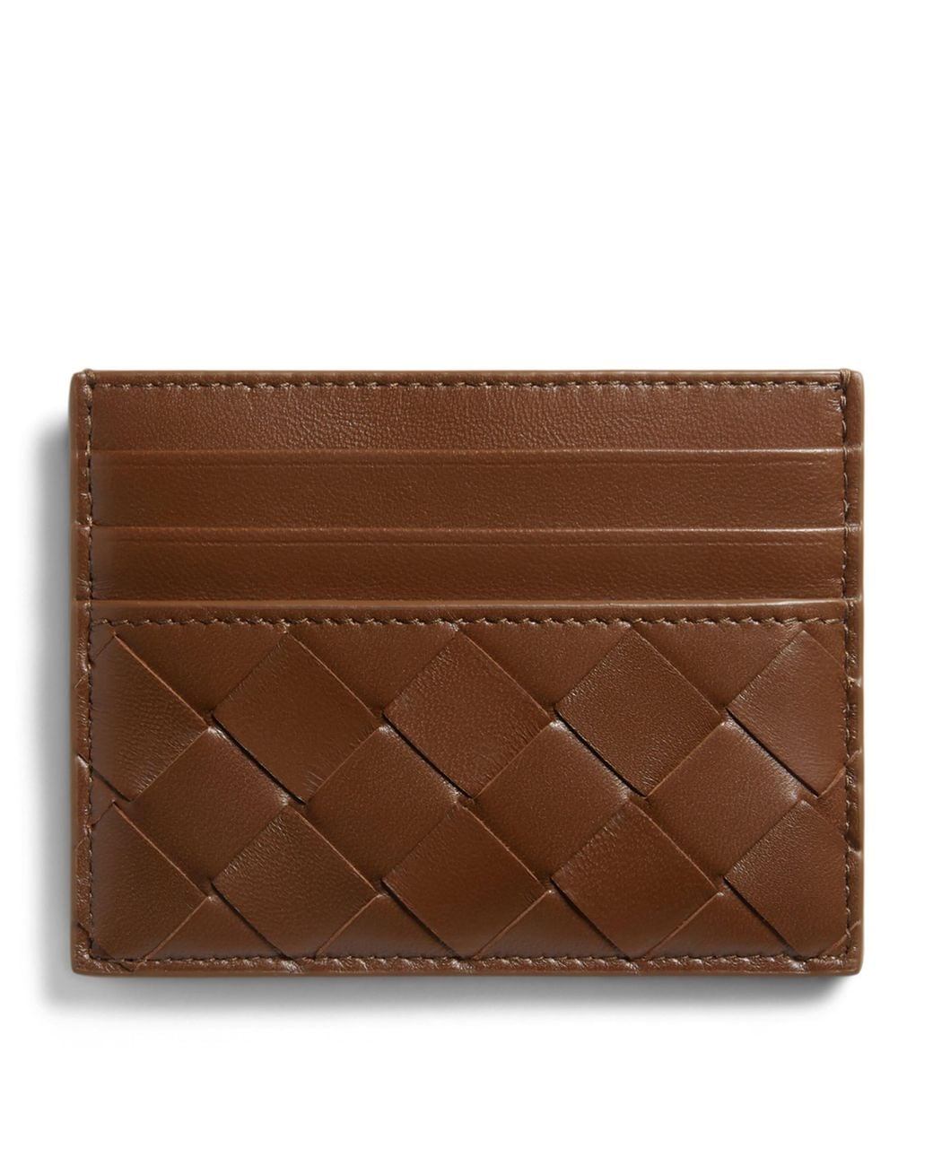 Bottega Veneta Brown Nappa Leather Card Holder