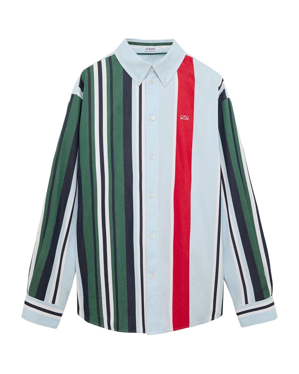 Loewe Blue Stripe Print Shirt for men