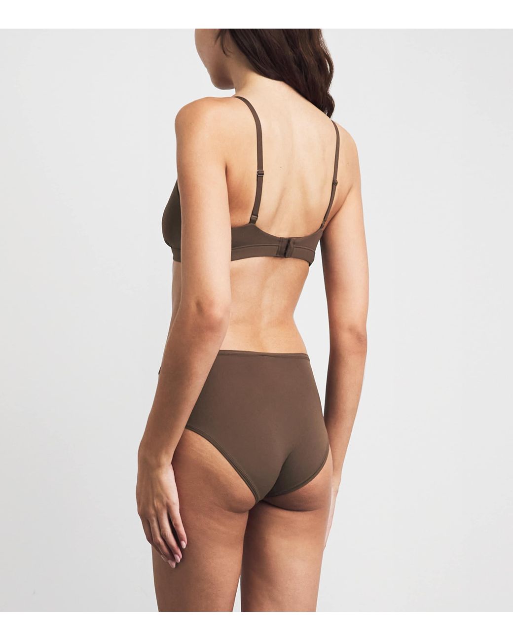 Skims Brown Fits Everybody Triangle Bralette