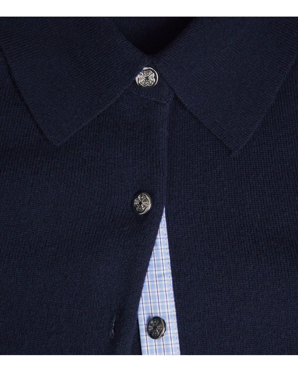 Maje Blue Wool-Cashmere Cardigan