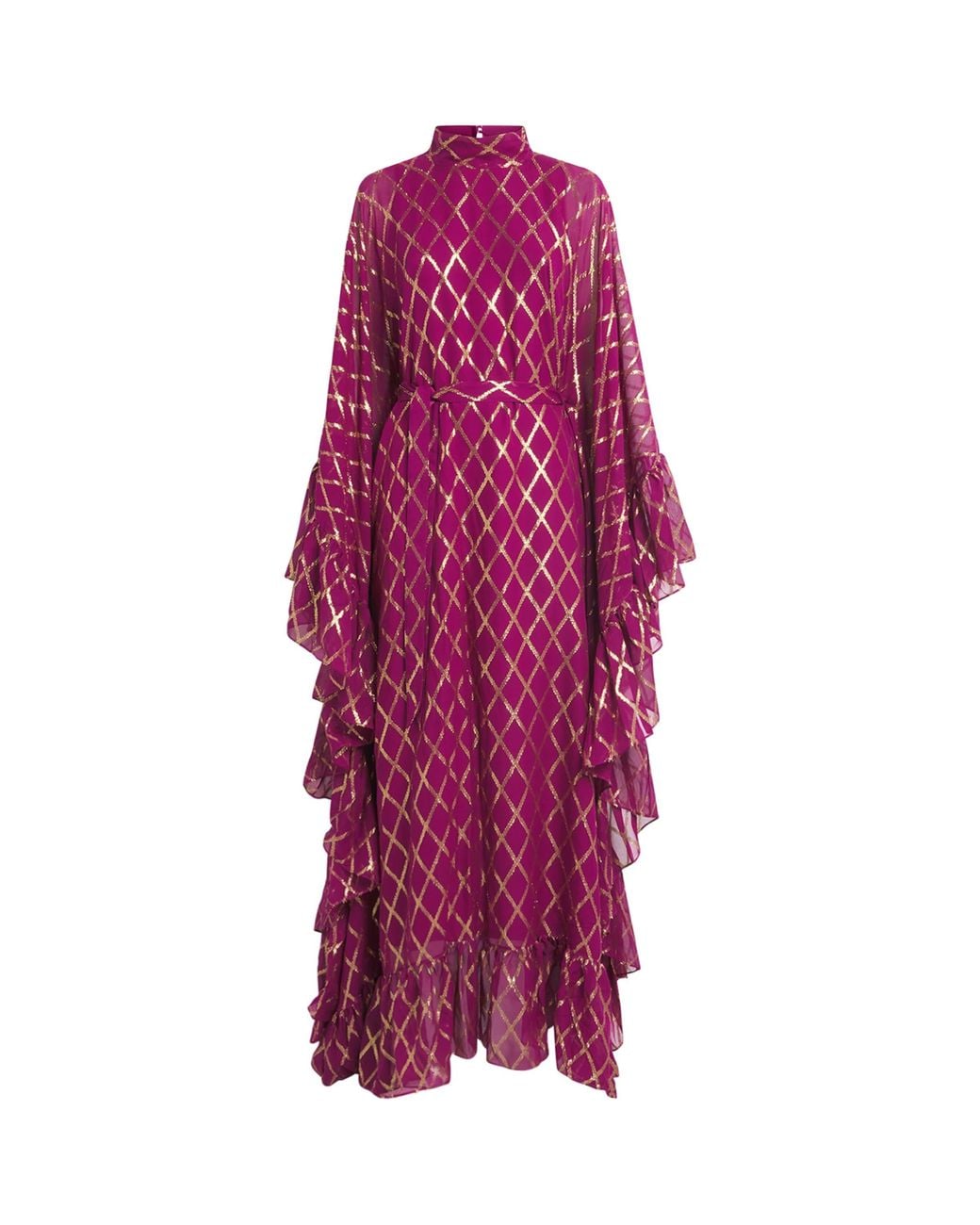 Taller Marmo Purple Eccentrica Kaftan Gown