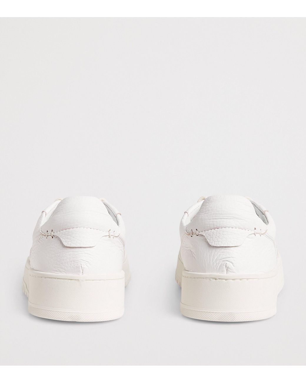 Eleventy White Leather Sneakers