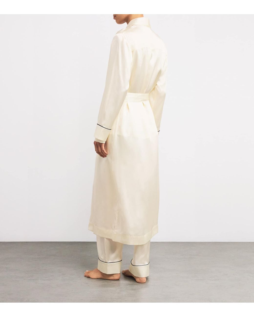 Harrods Natural Silk Satin Robe