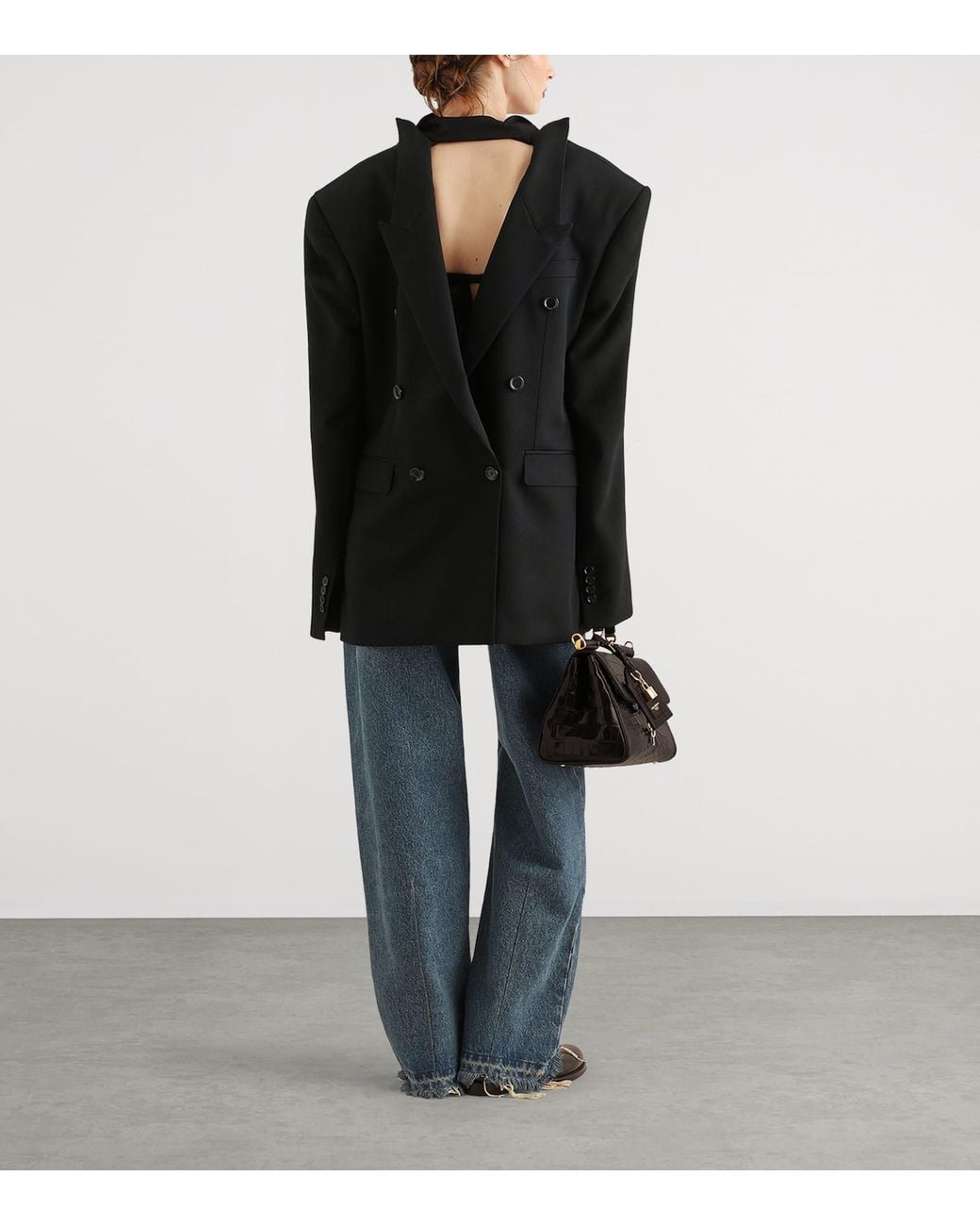 Dolce & Gabbana Blue Ripped Straight-Leg Jeans