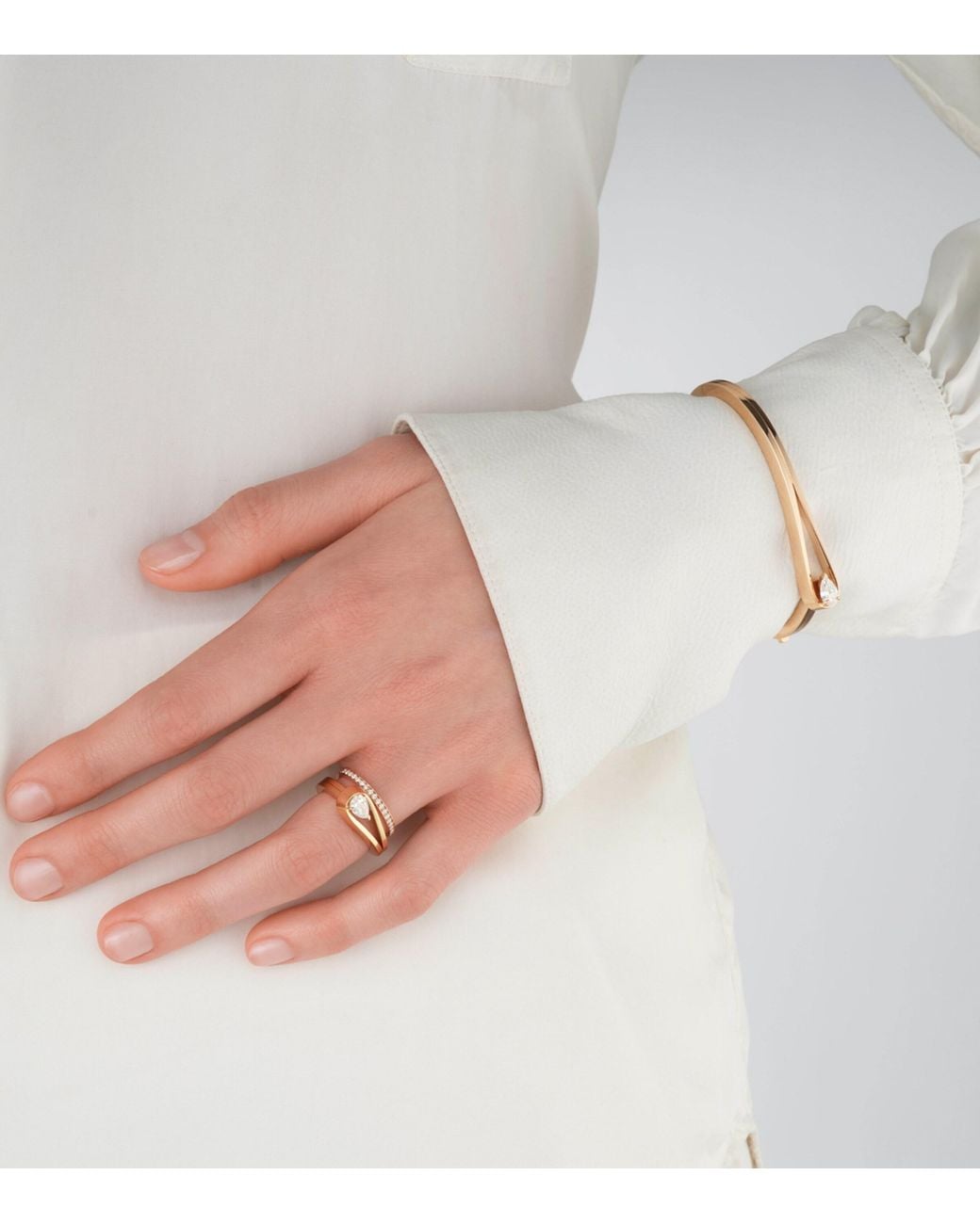 Repossi Metallic And Diamond Berbere Ring