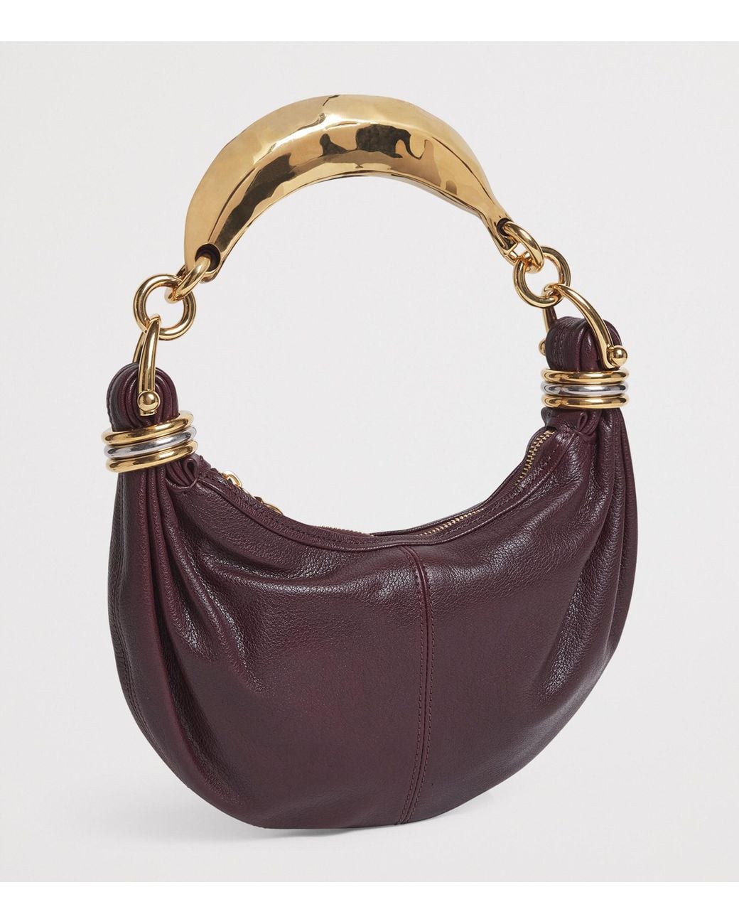 Chloé Brown Mini Leather Banana Top-Handle Bag