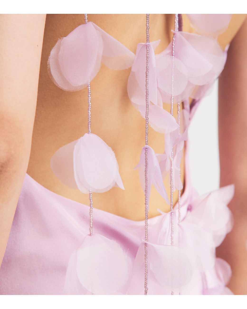 Cult Gaia Pink Silk Satin Nymeria Gown