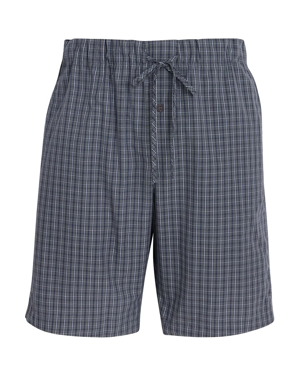 Hanro Blue Cotton Night & Day Shorts for men