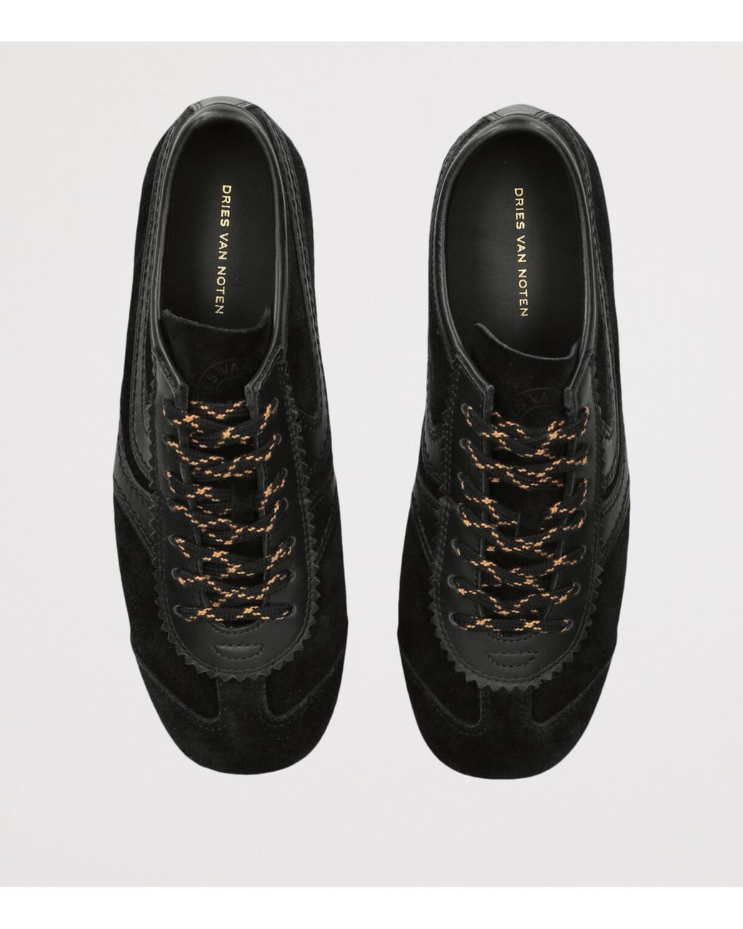 Dries Van Noten Black Suede Dustin Sneakers