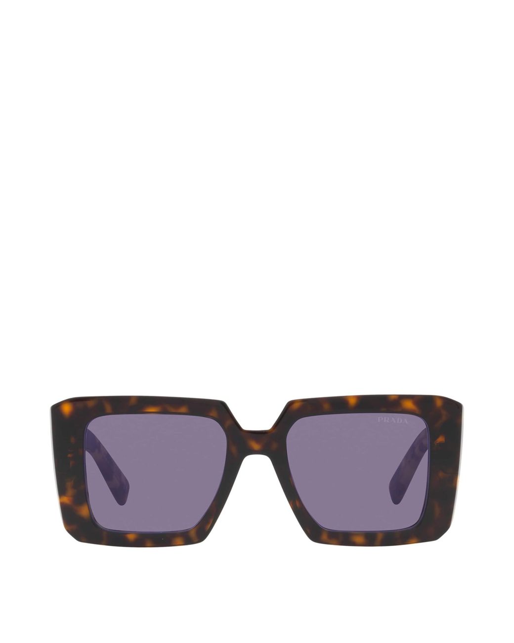 Prada Purple Tortoiseshell Square Sunglasses
