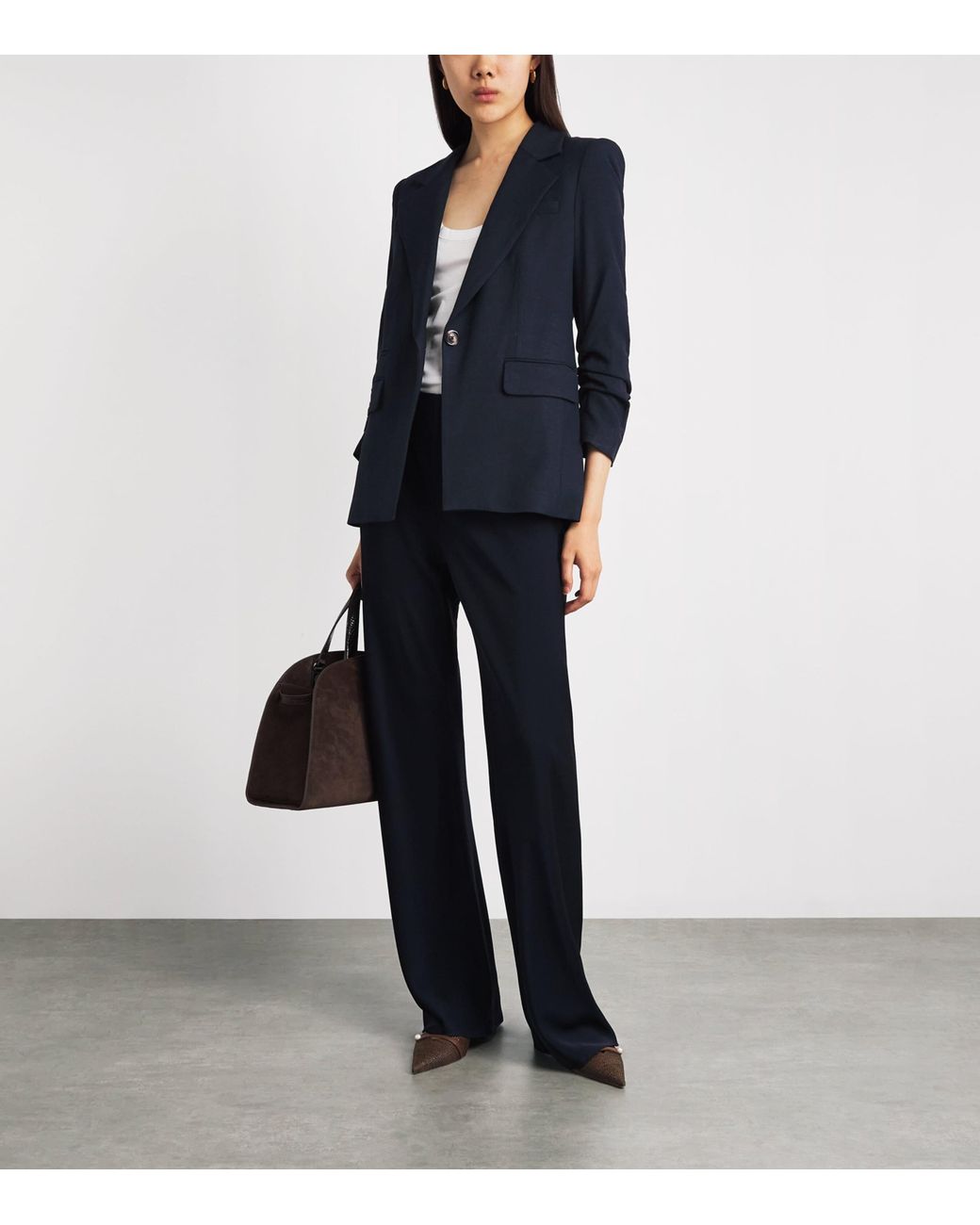 Veronica Beard Blue Battista Dickey Blazer