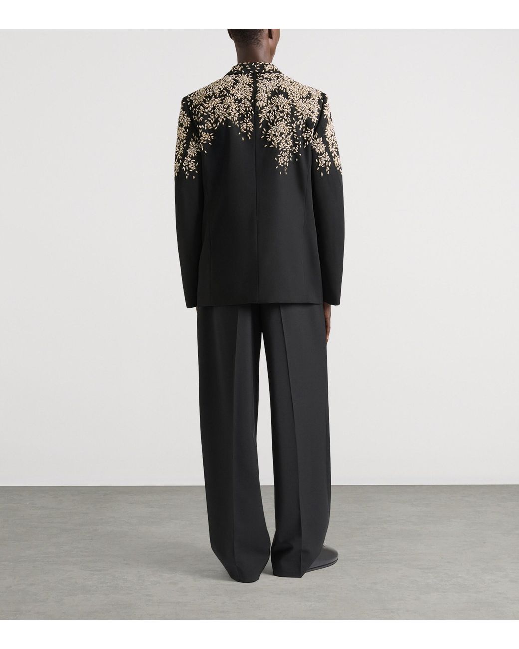 Givenchy Black Wool Embellished Blazer for men