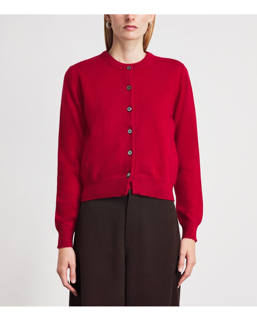 Johnstons Red Cashmere Iris Cardigan