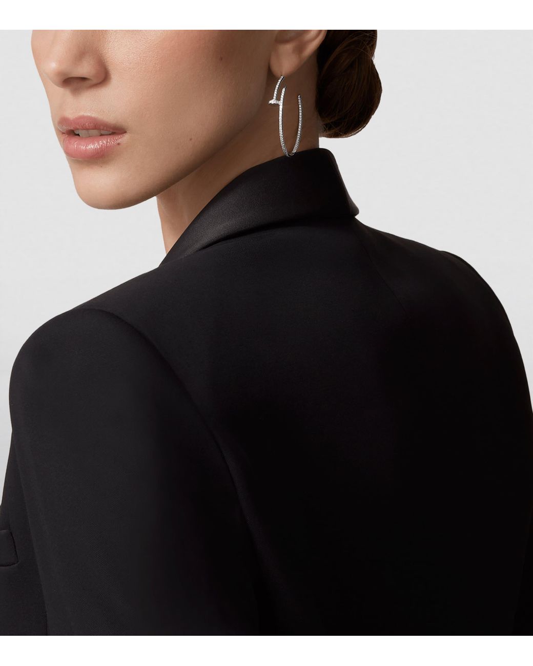 Cartier White And Diamond Juste Un Clou Hoop Earrings