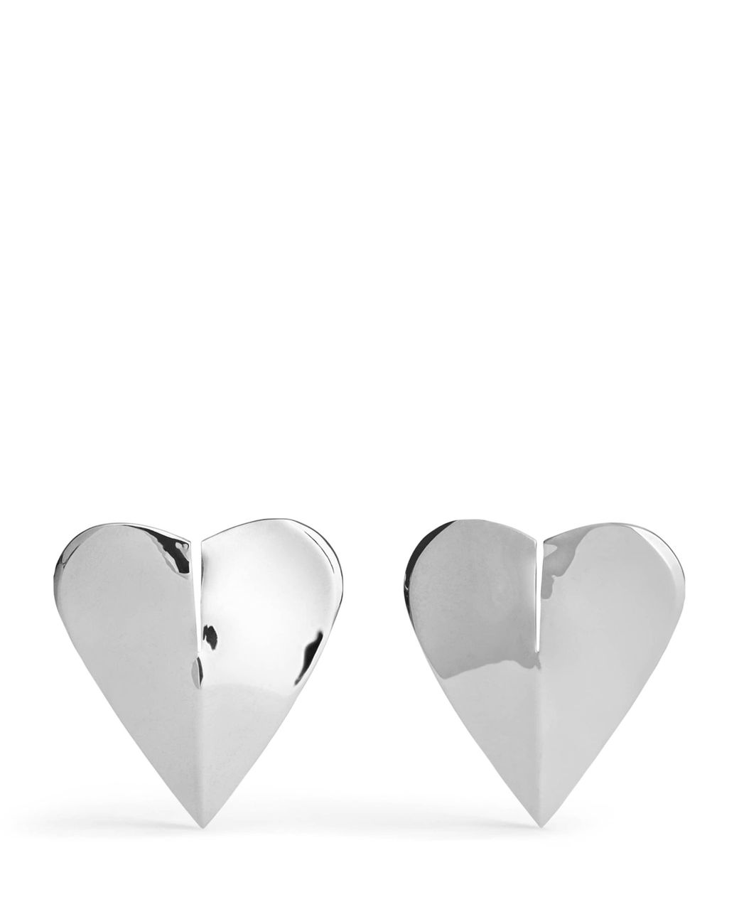 Alaïa Gray Le Coeur Stud Earrings