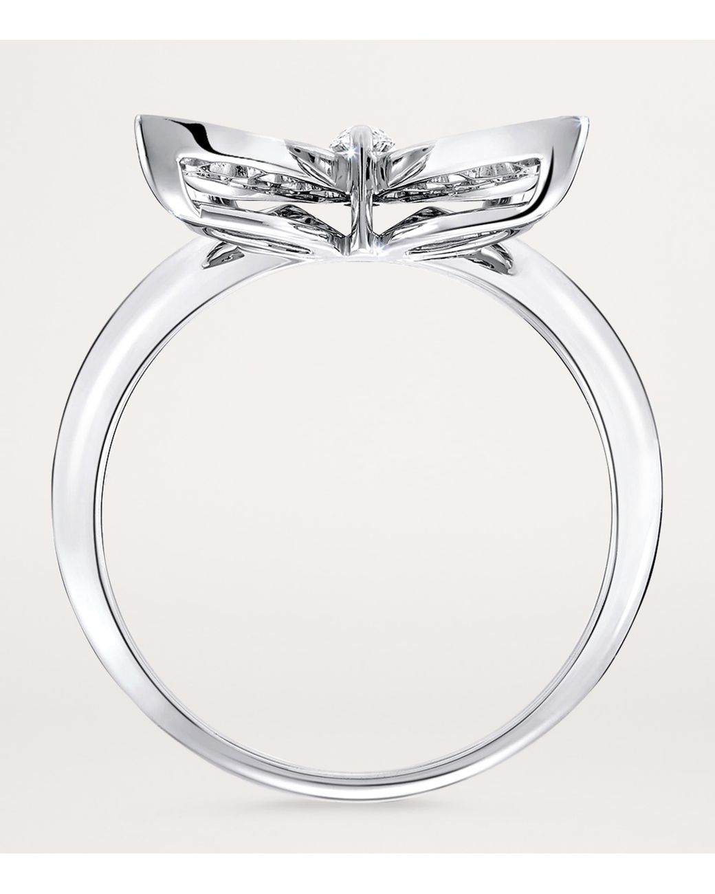 Graff White And Diamond Butterfly Ring