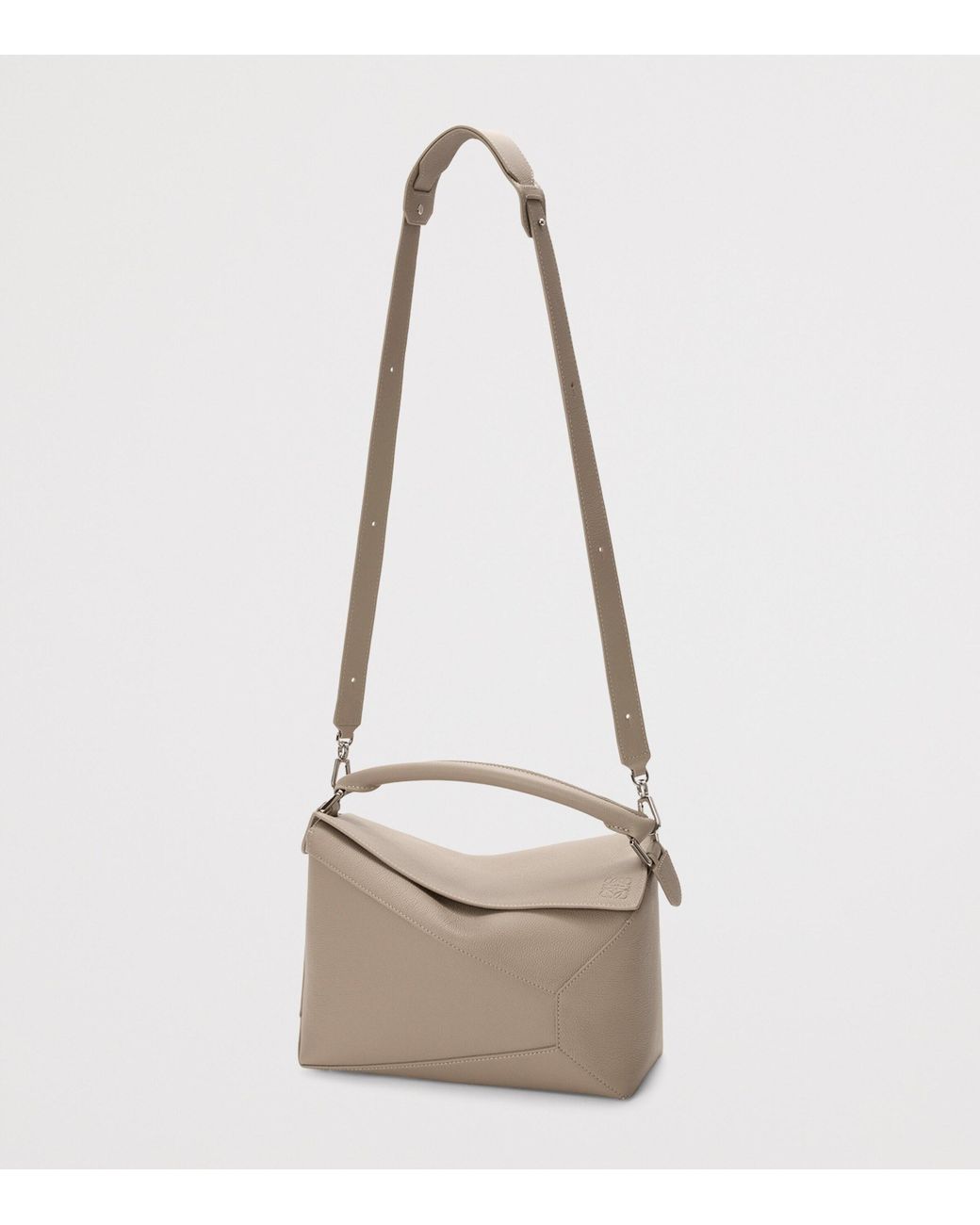 Loewe Metallic Medium Leather Puzzle Edge Top-Handle Bag