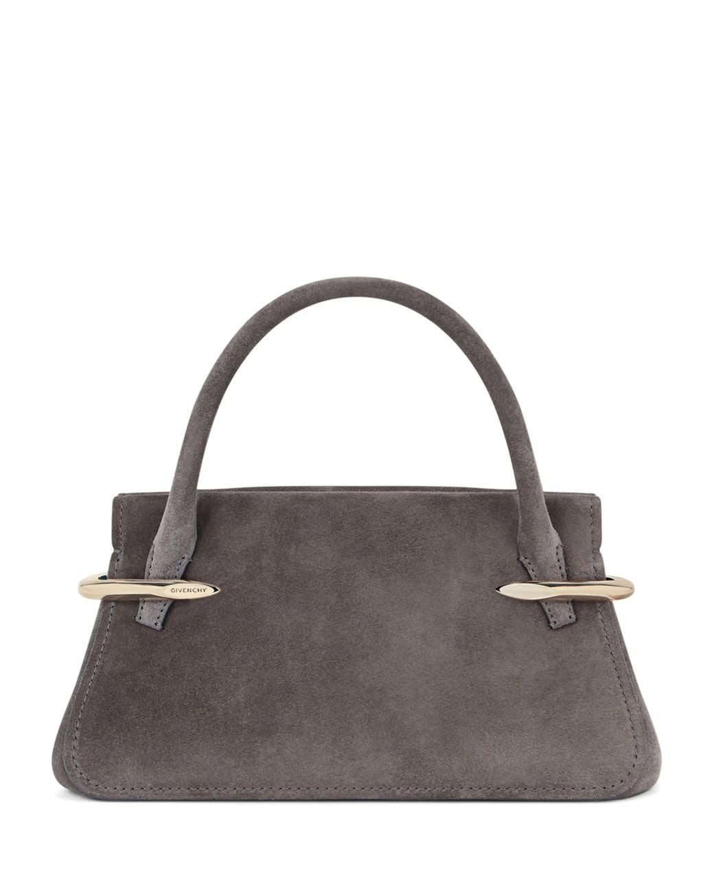 Givenchy Metallic Mini Suede Pinch Top-Handle Bag