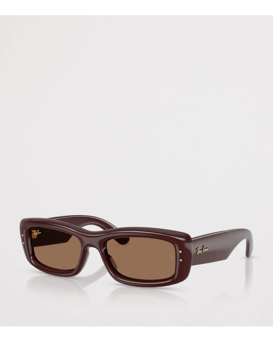 Ray-Ban Brown Kiliane Puffer Rectangle Sunglasses