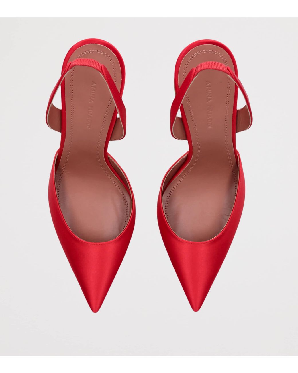 AMINA MUADDI Red Holli Slingback Pumps 95