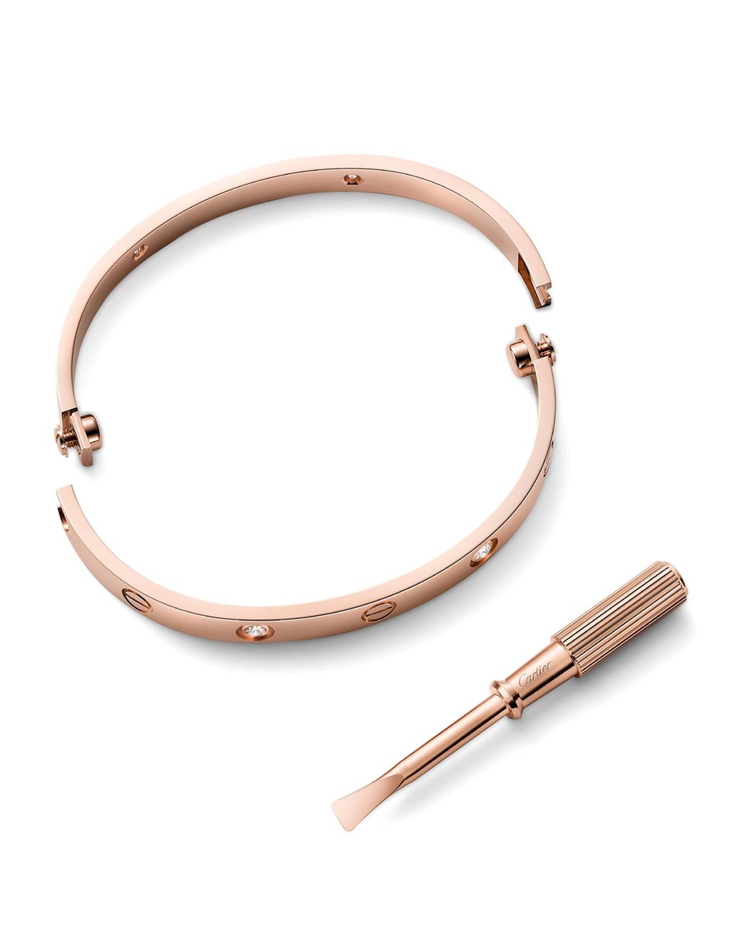 Cartier Natural Love Classic 4-Diamond Bracelet