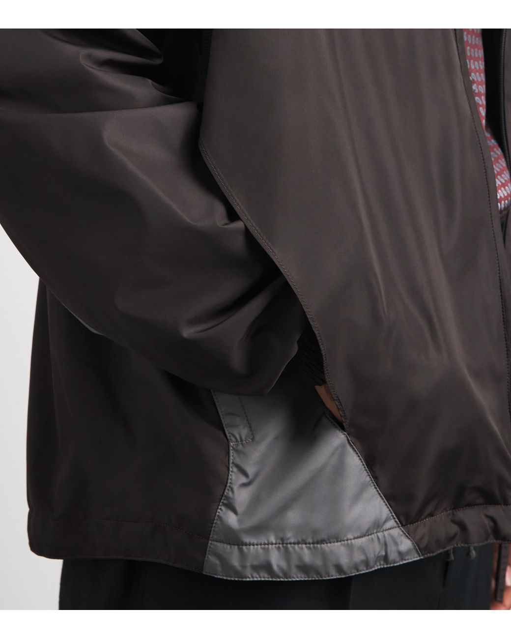 Maison Margiela Gray Contrast Panel Track Jacket for men