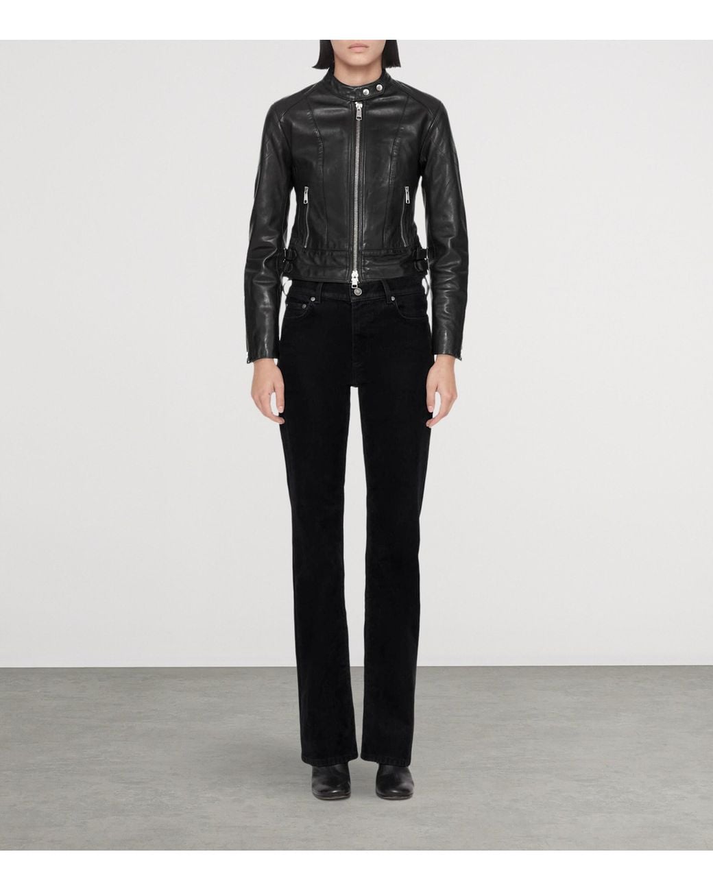 AllSaints Black Comet Leather Jacket