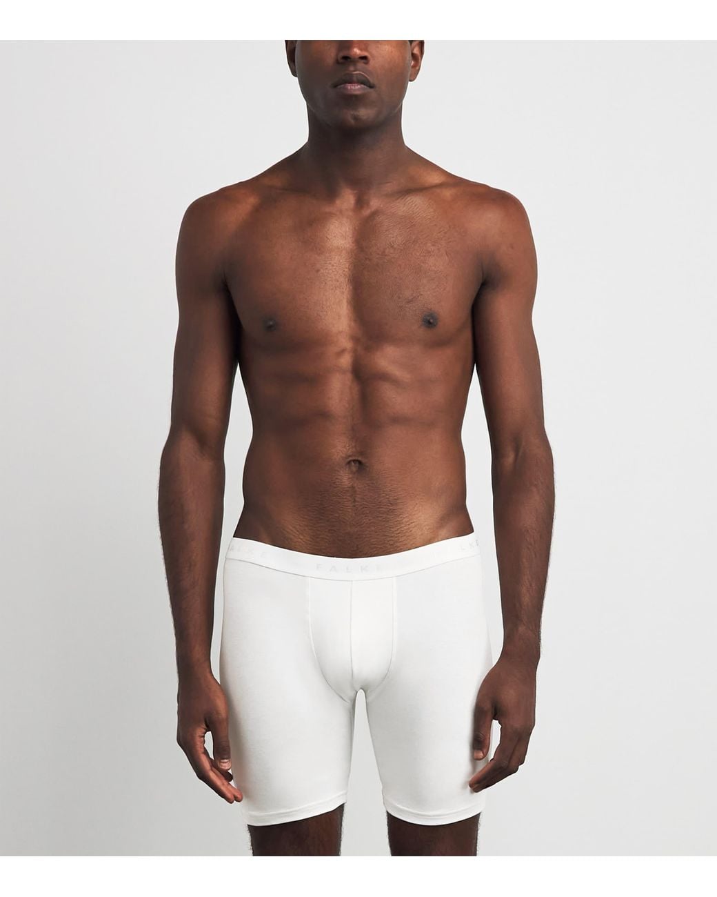Falke White Egyptian Cotton Boxer Briefs for men