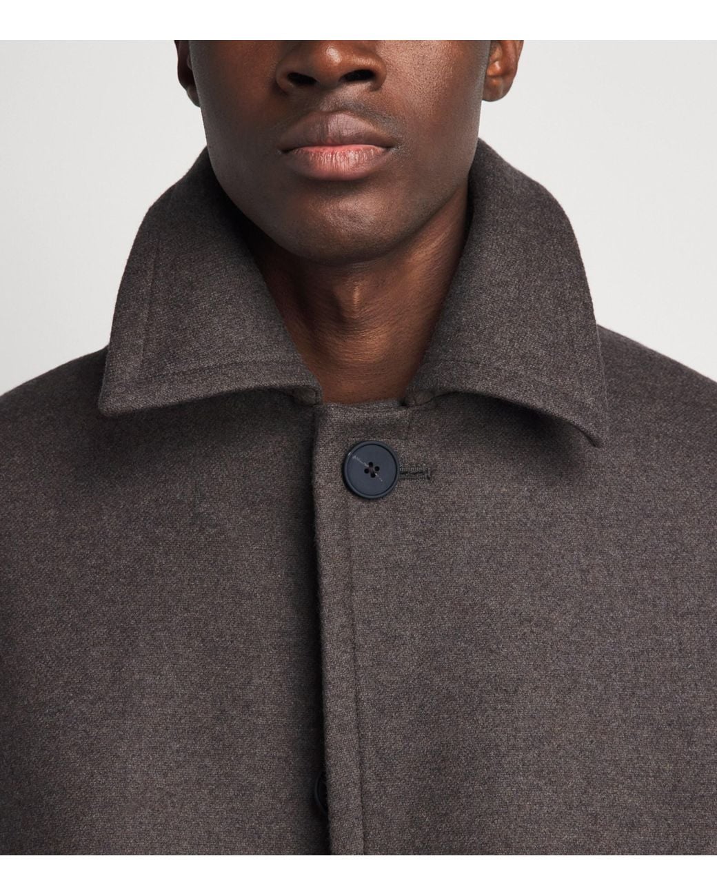 A.P.C. Gray Wool-Blend Auster Overcoat for men