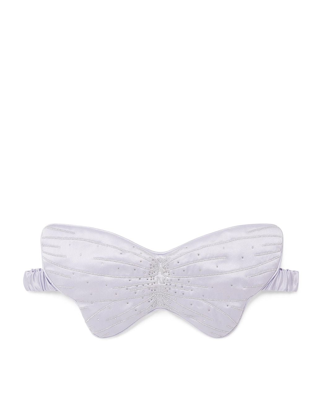 Manitu Purple Mulberry Silk Butterfly Eye Mask