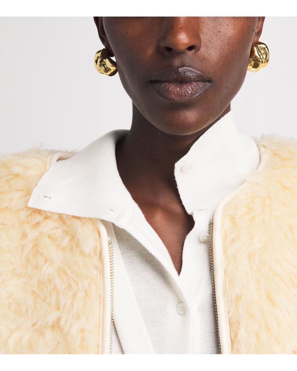 Source Unknown White Layered Fabbie Cardigan