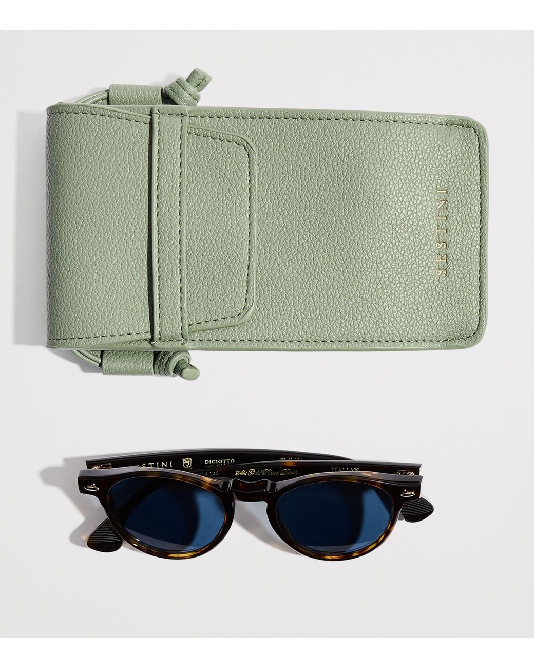 Sestini Eyewear Blue Acetate Diciotto Sunglasses for men