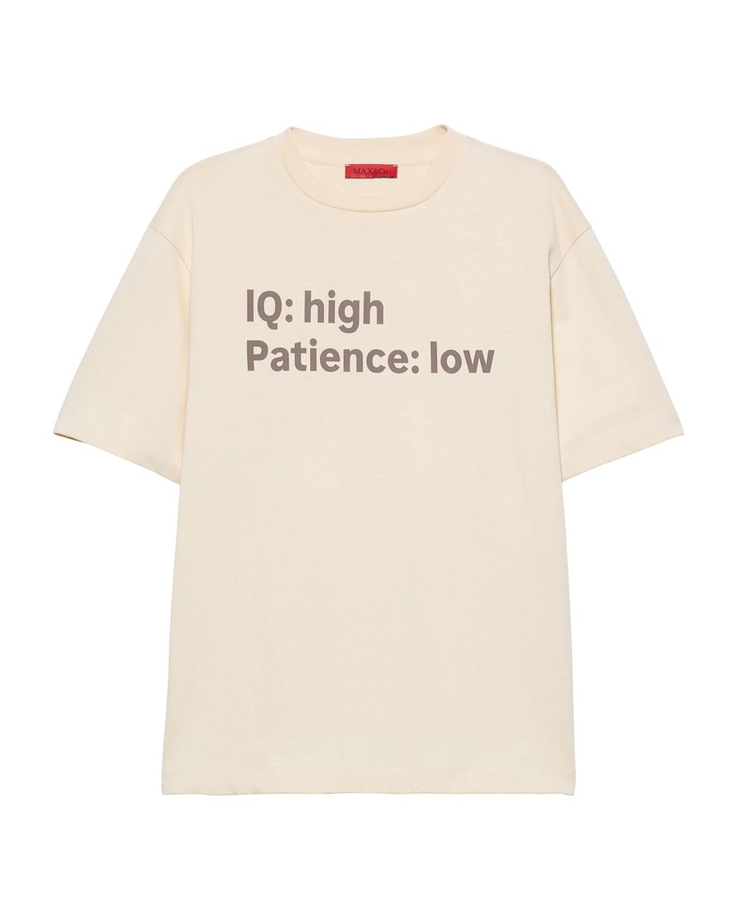 MAX&Co. Natural Cotton Graphic Print T-Shirt