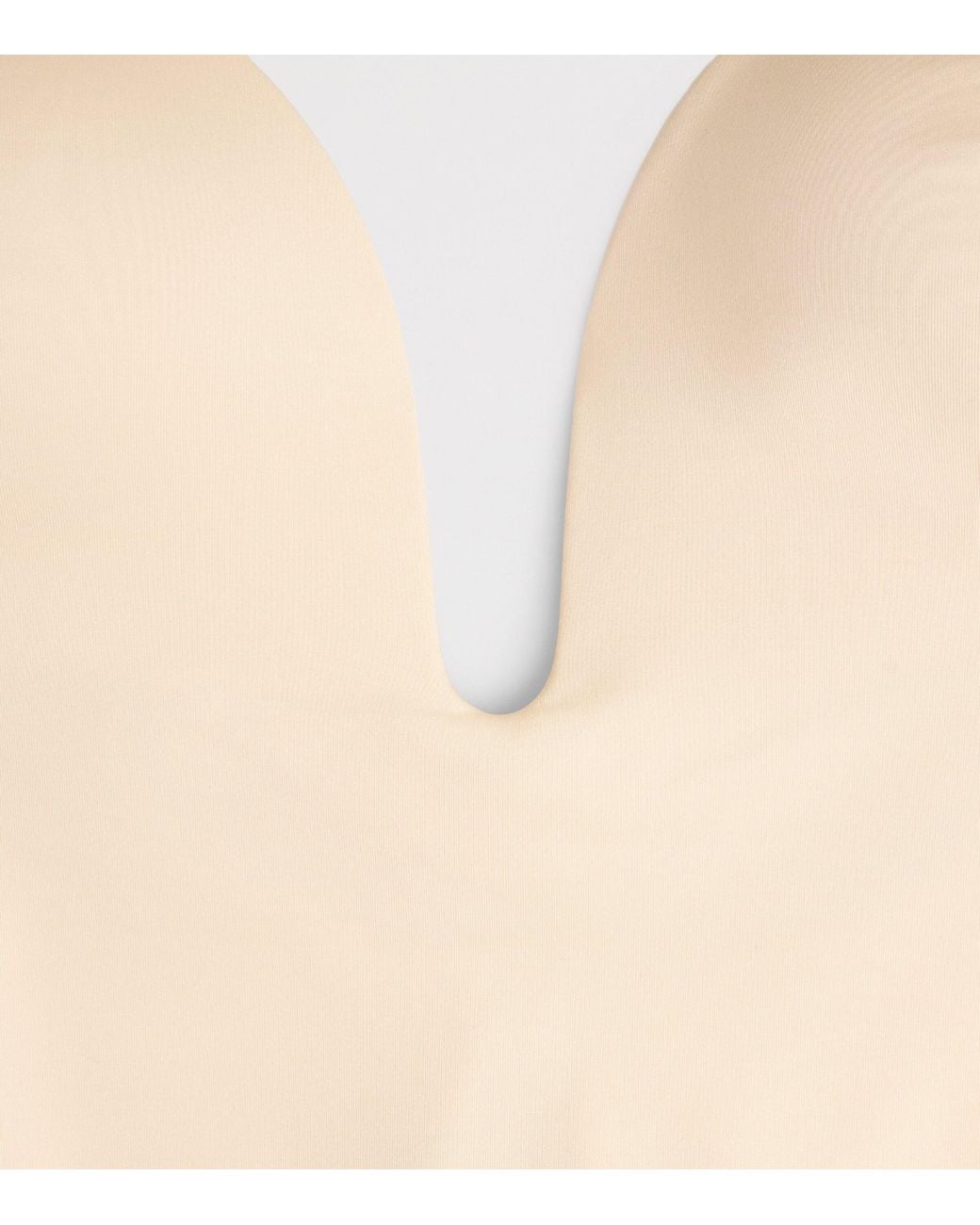 Spanx White Shape Suit Your Fancy Plunge Mid-Thigh Bodysuit