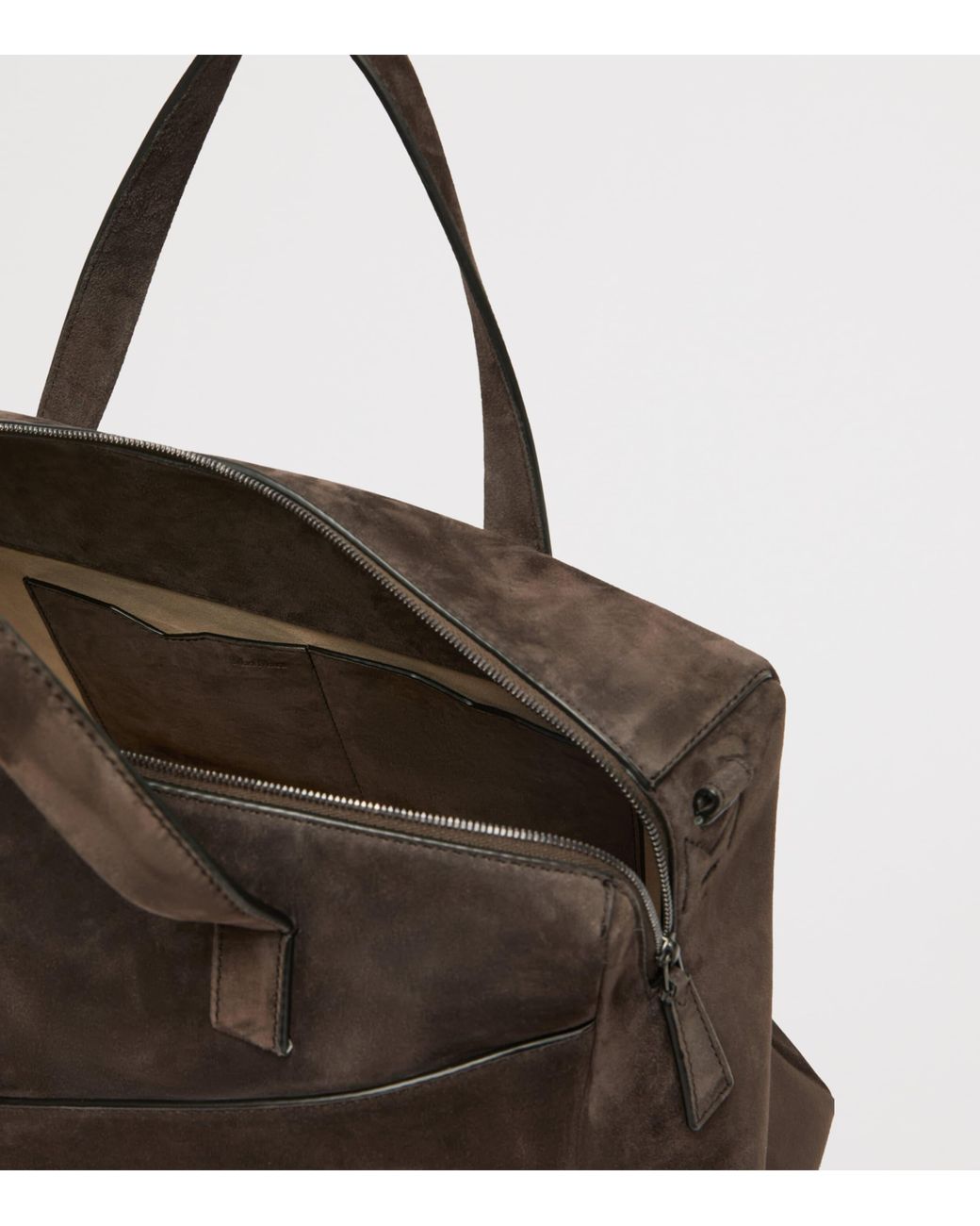 Max Mara Brown Suede Tote Bag