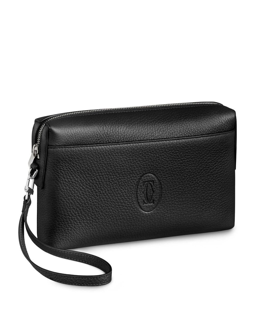 Cartier Black Small Calfskin Must De Pouch for men