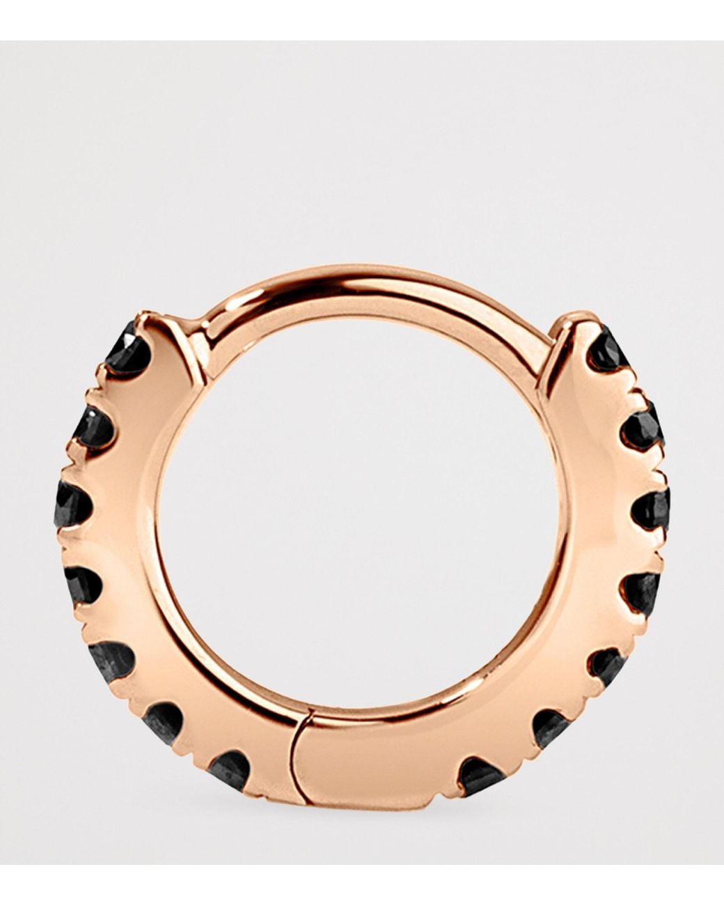 Maria Tash Metallic Diamond Eternity Single Hoop Earrings