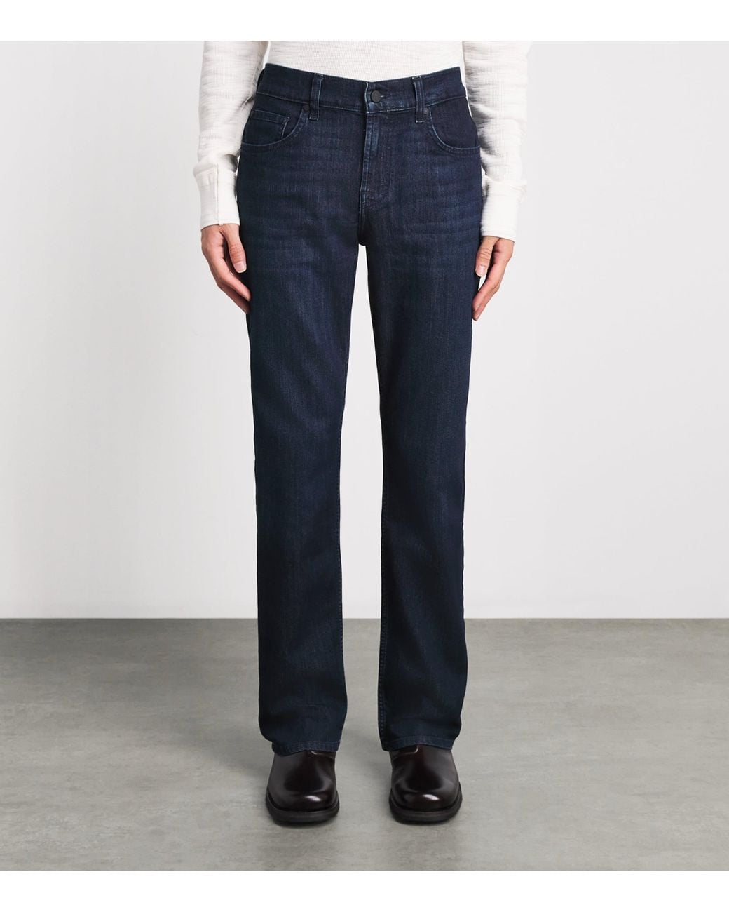 7 For All Mankind Blue The Bootcut Jeans for men