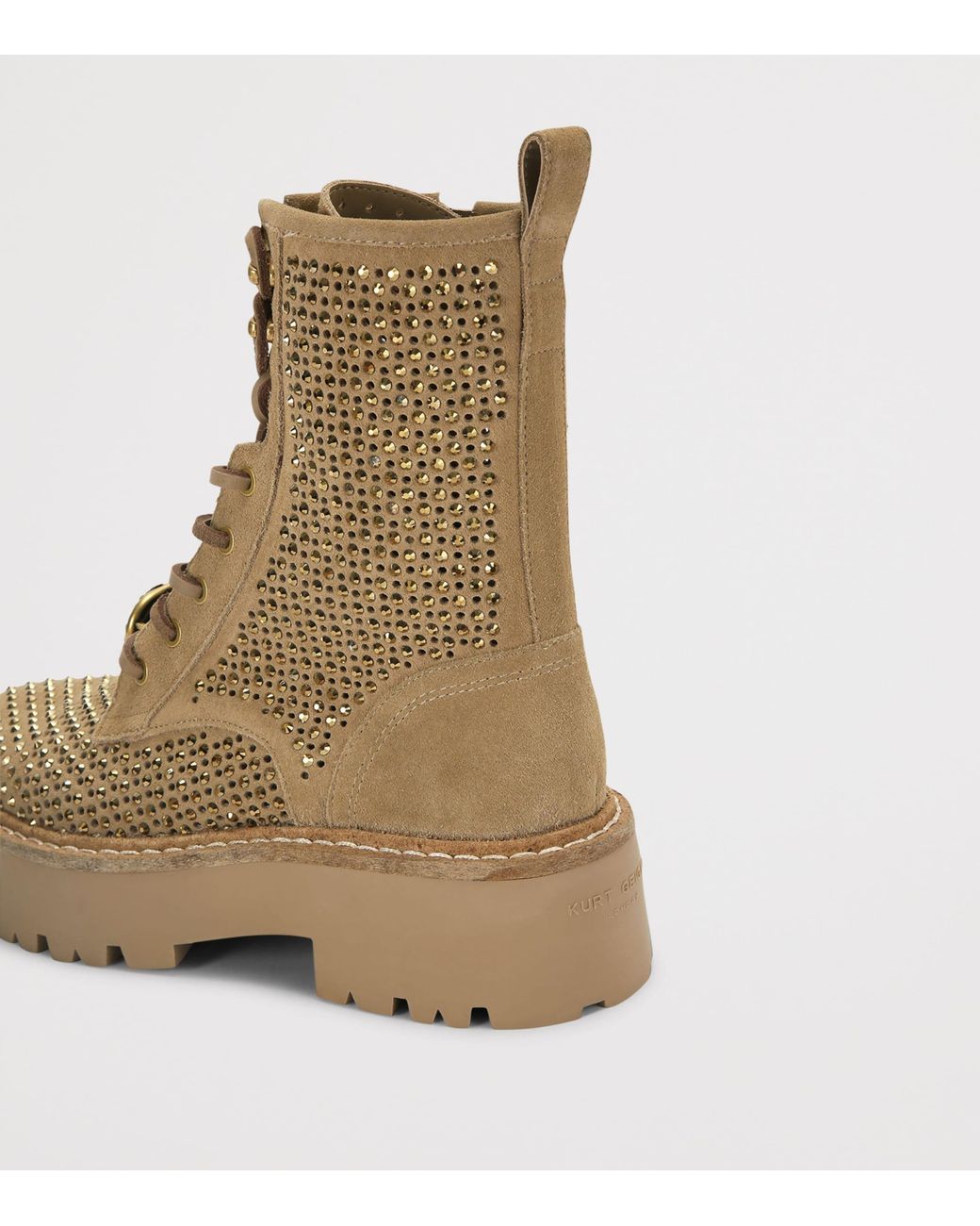 Kurt Geiger Natural Chelsea Perforated Boots