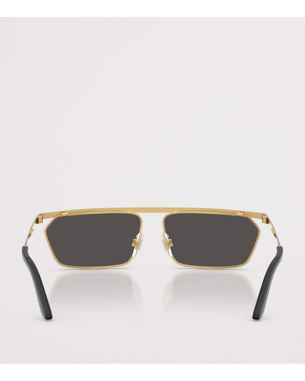 Dolce & Gabbana Gray Metal Dg2327 Classic Rectangle Sunglasses for men