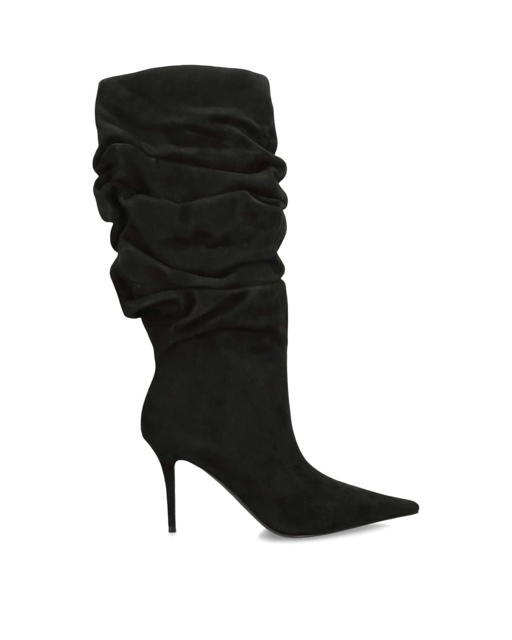 AMINA MUADDI Black Suede Anok Boots 90