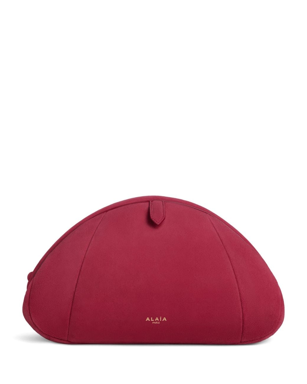 Alaïa Red Small Suede Purse Clutch Bag