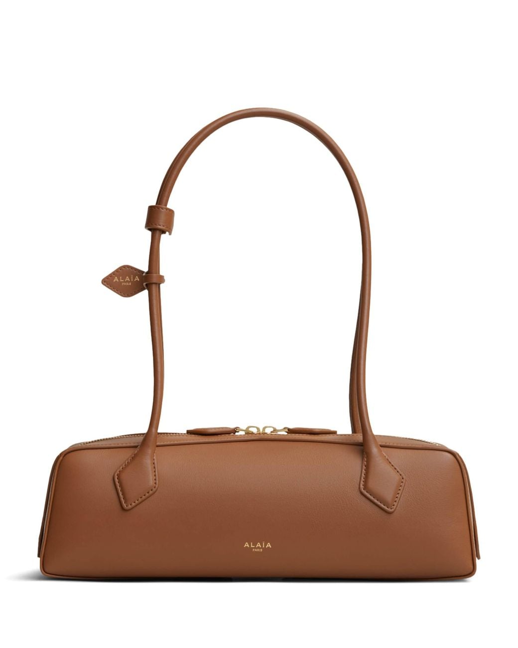 Alaïa Brown Medium Leather Le Teckel Shoulder Bag