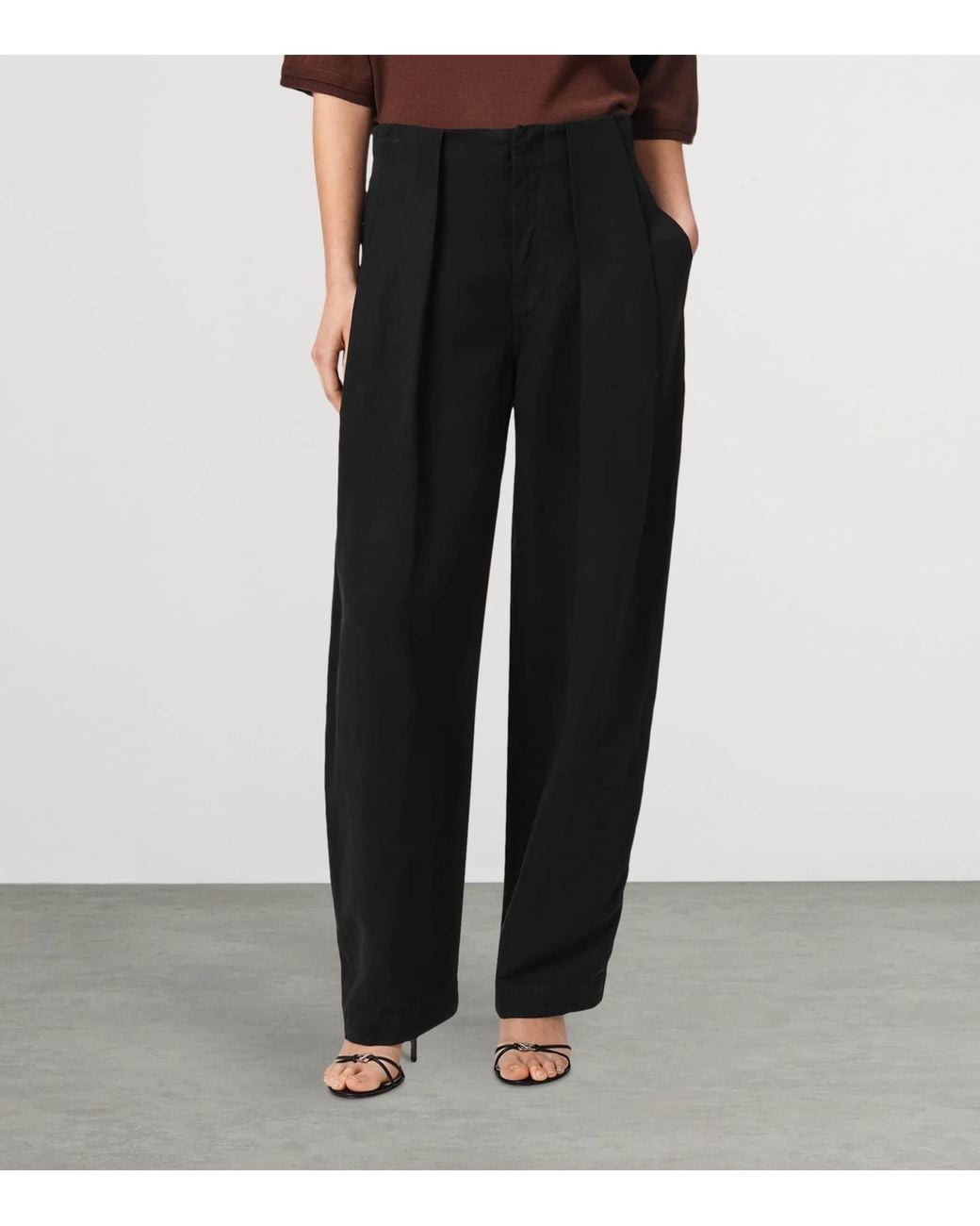 AllSaints Black Phi Trousers