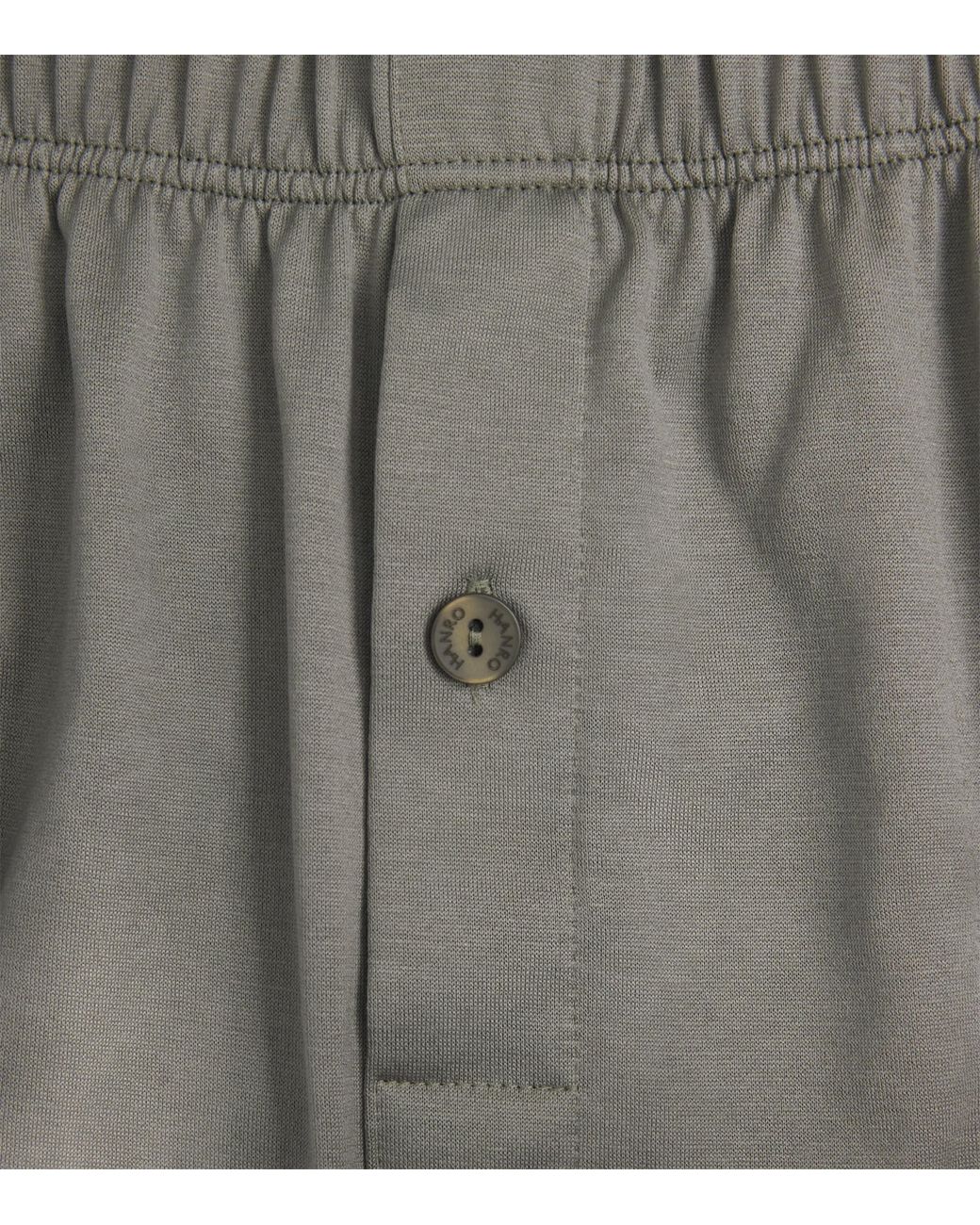 Hanro Gray Cotton Boxer Shorts for men