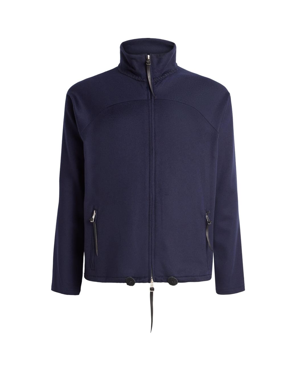 Alan Scott Blue Cashmere-Blend Track Sweater for men